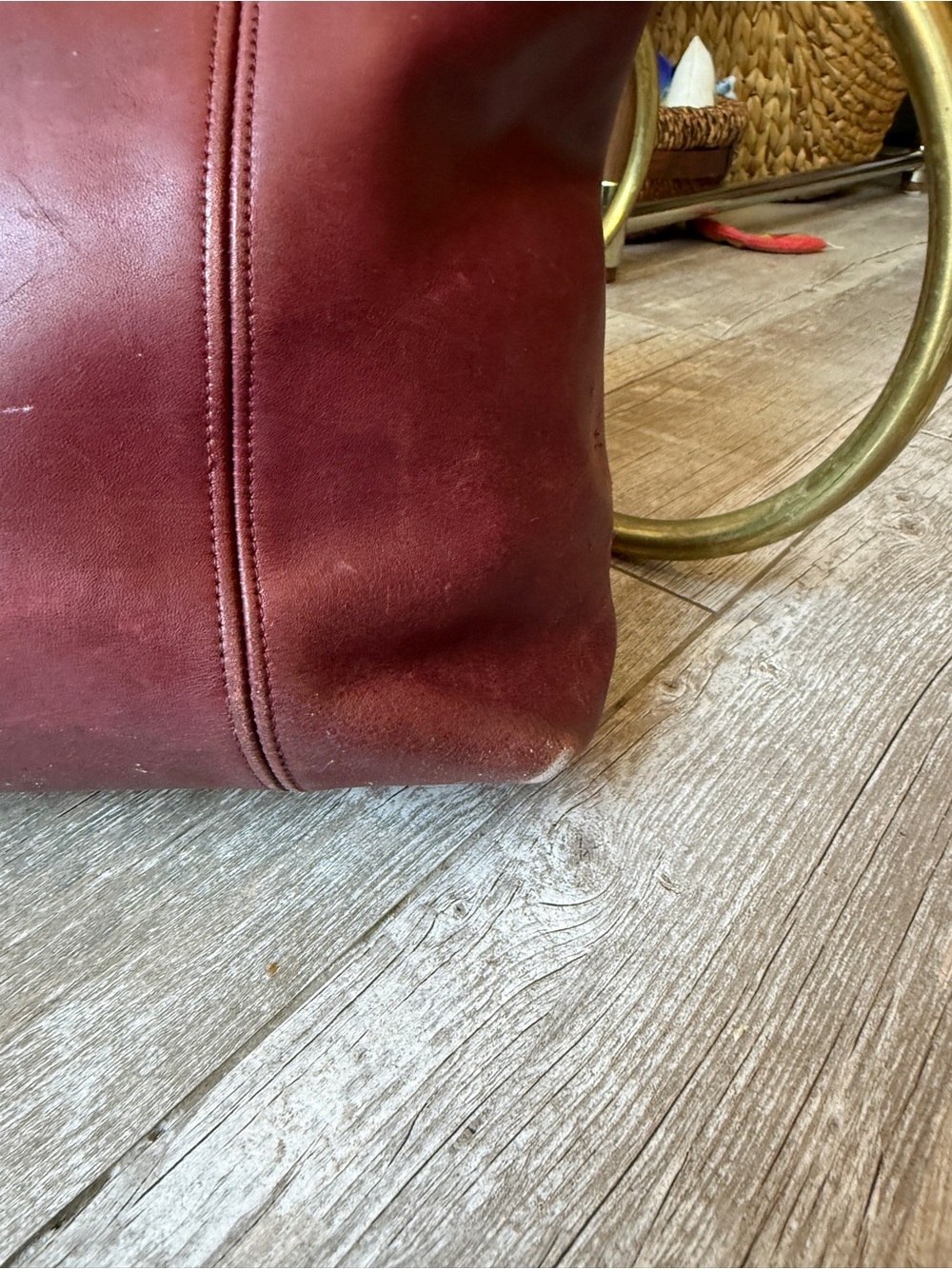 VTG Coach Light Tote | No. 4065 | Very Well  Loved | Wine | Late 80s - Early 90s - Picture 7 of 16